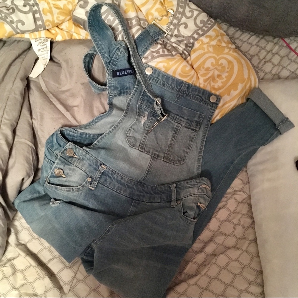 Distressed Overalls